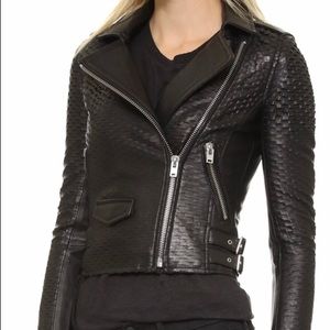 SOLD. IRO laser cut leather jacket EU 42 worn once
